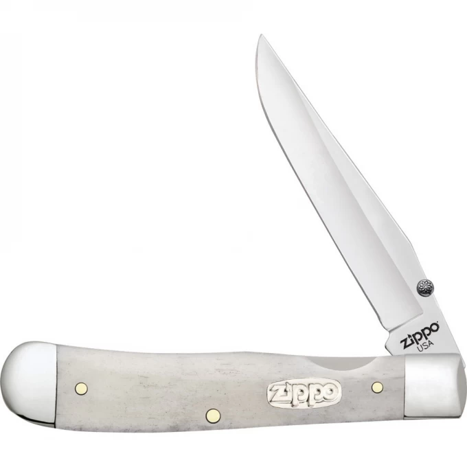 Нож перочинный ZIPPO SMOOTH NATURAL BONE TRAPPERLOCK + ЗАЖИГАЛКА 50596_207 Нож перочинный ZIPPO SMOOTH NATURAL BONE TRAPPERLOCK + ЗАЖИГАЛКА 50596_207
